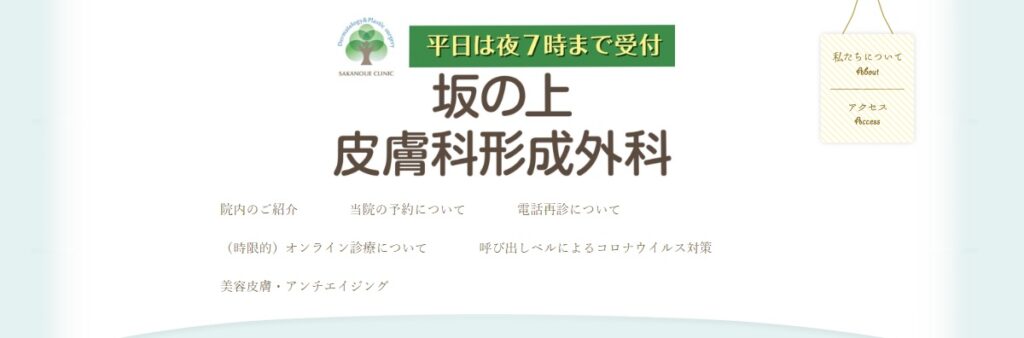 坂の上皮膚科形成外科