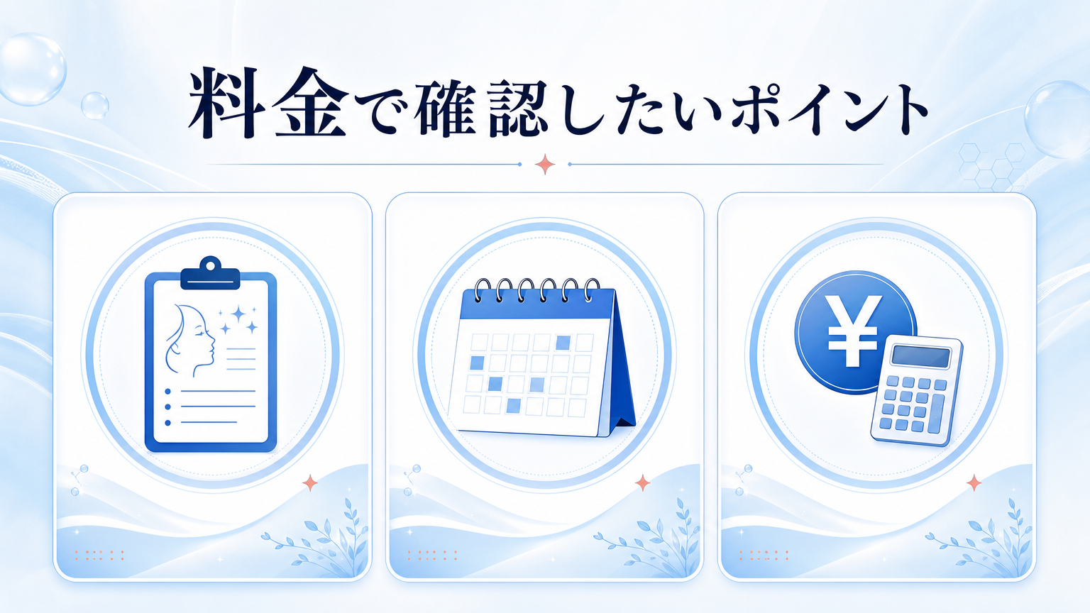 品川スキンクリニック銀座院の口コミ・料金を調査の料金と施術を相談するイメージ