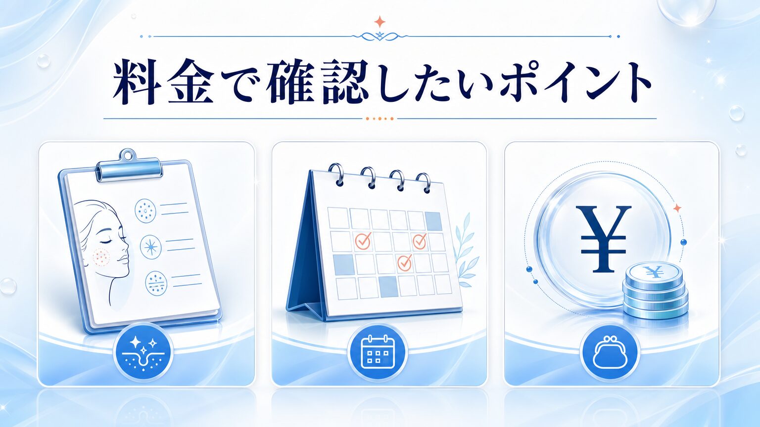 品川スキンクリニック岡山院の口コミ・シミ取り料金を調査の料金と施術を相談するイメージ