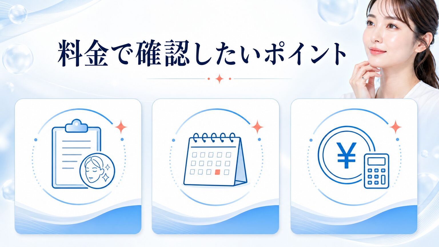 品川スキンクリニック横浜院の口コミ・シミ取り料金を調査の料金と施術を相談するイメージ
